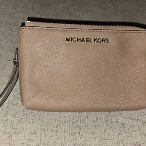 Michael Kors Tan Wristlet